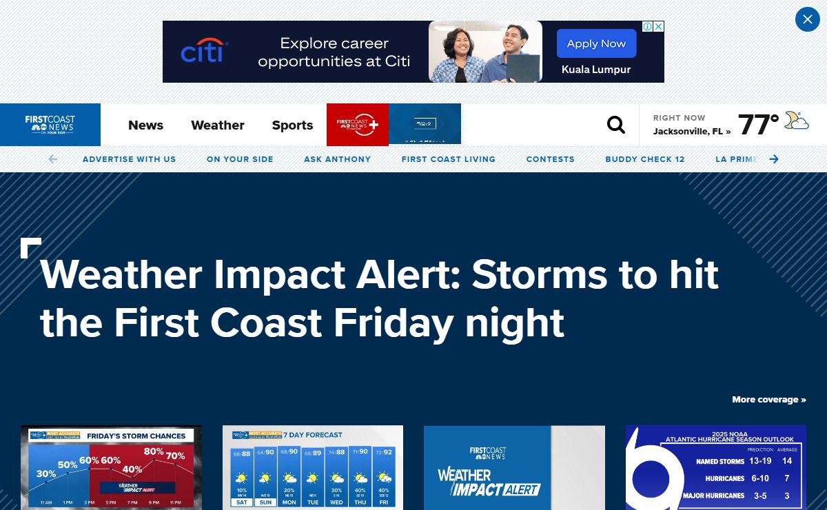 Jacksonville's Leading Local News: Weather, Traffic, Sports and more | Jacksonville, Florida | firstcoastnews.com