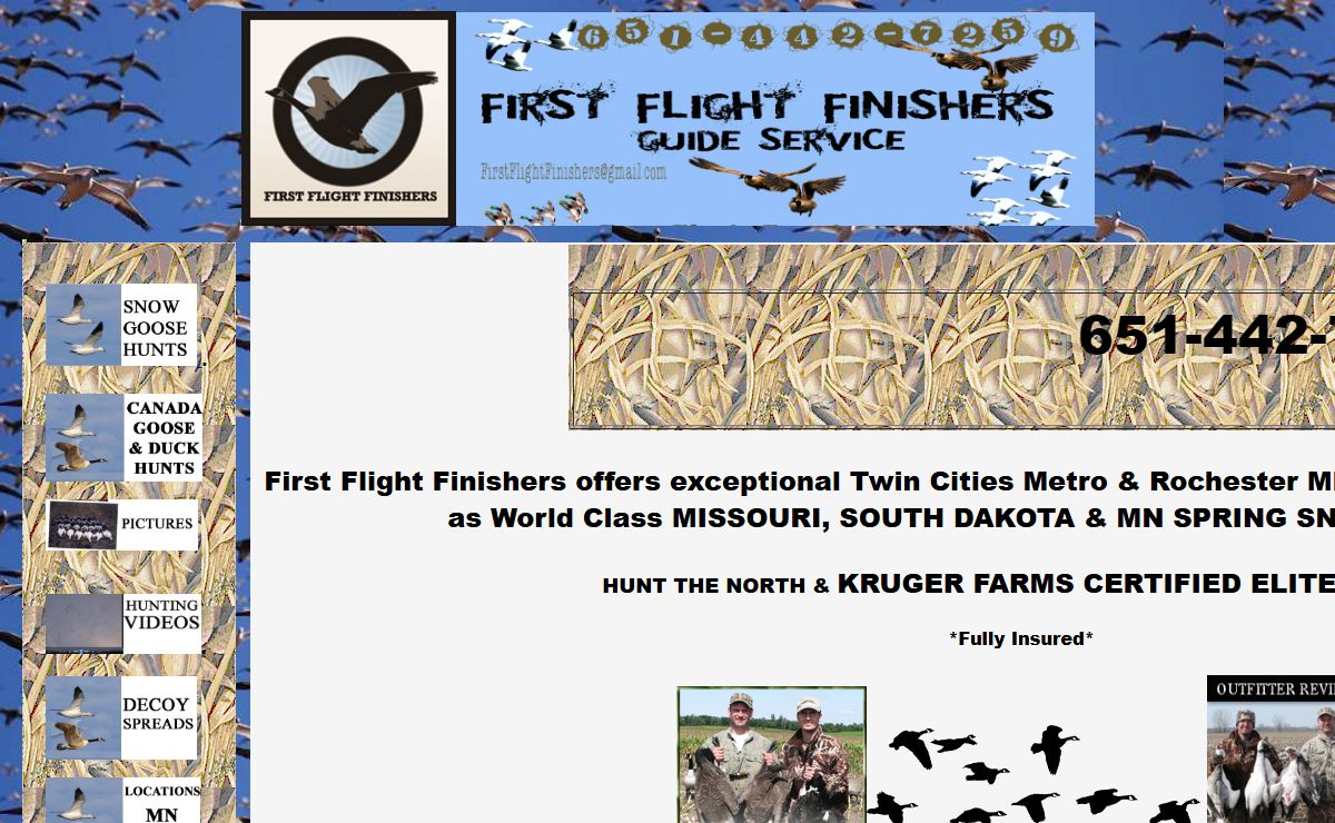 Hunting Guides & Guide Service: Spring Snow Goose, Canada Goose, & Duck Hunts in Minnesota, South Dakota, & Missouri. Guided Twin Cities & Rochester MN hunts