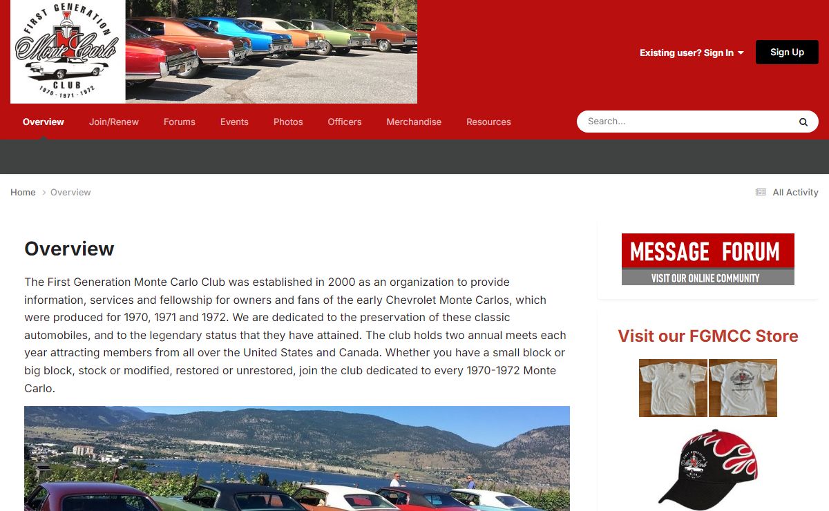 Overview - First Generation Monte Carlo Club