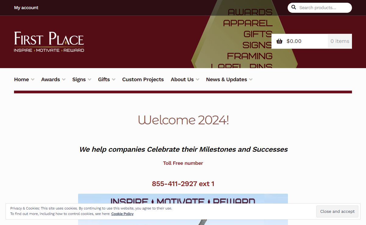 Welcome 2024! - First Place Awards