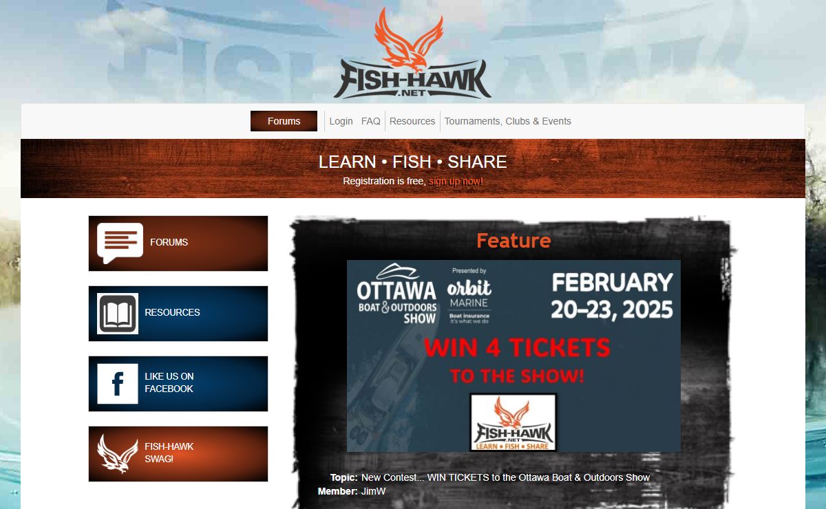 Fish-Hawk.net - Learn • Fish • Share