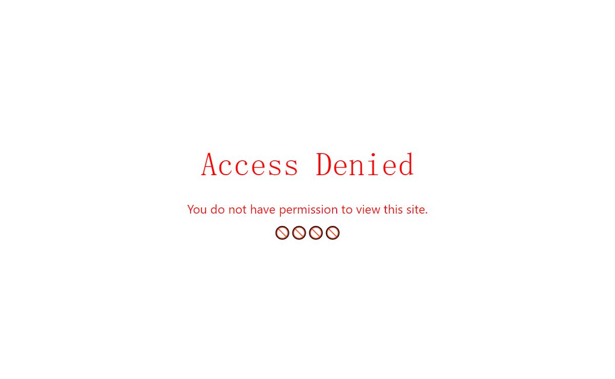 Access Denied