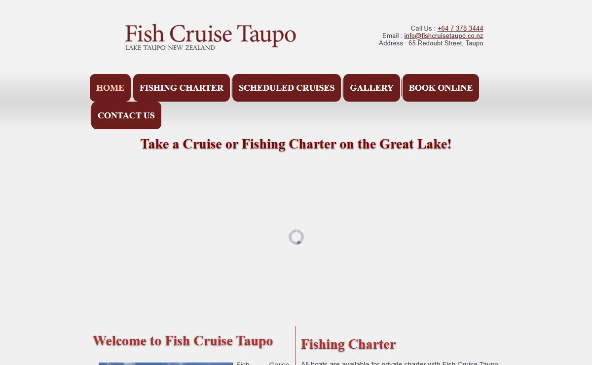 Fish Cruise Taupo - Home