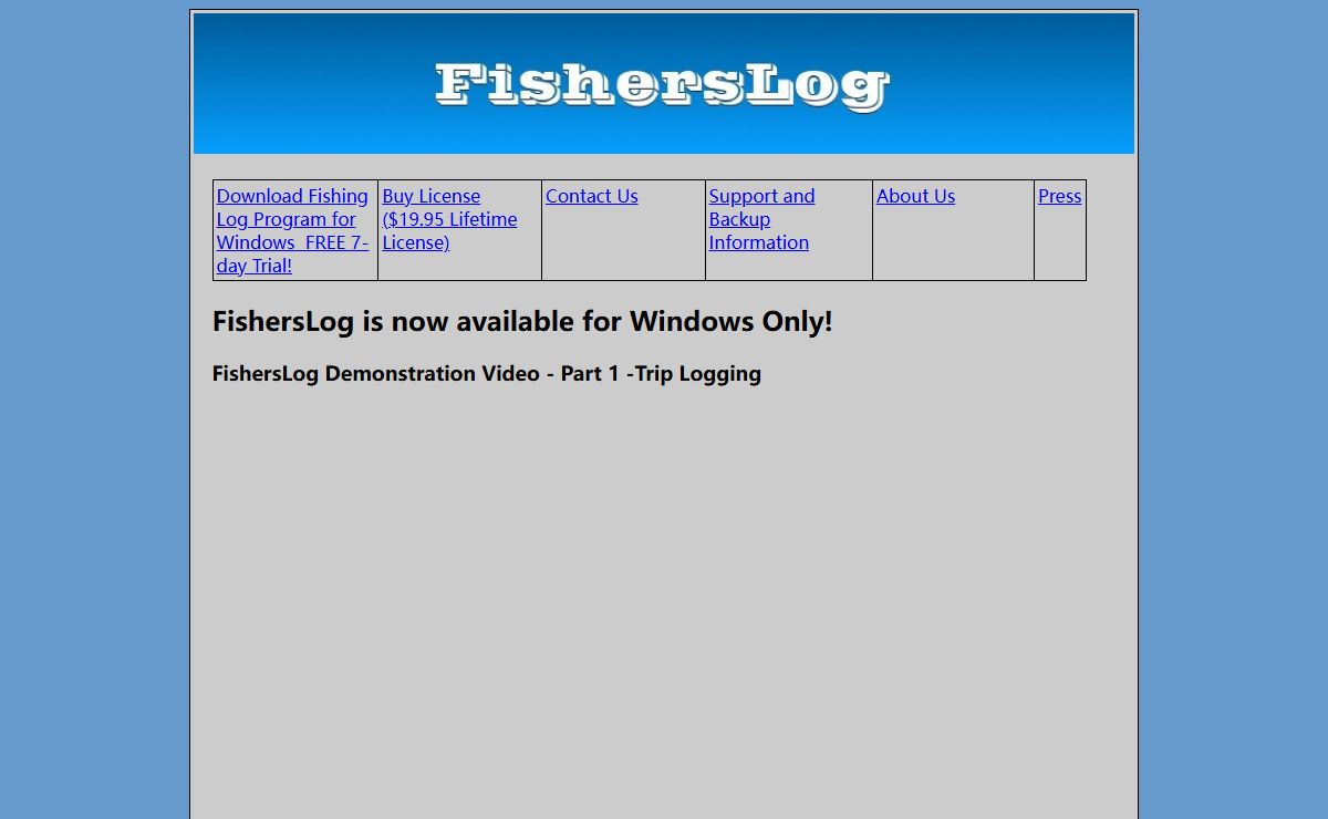 FishersLog Home - Fishing Log Software for the Serious Angler