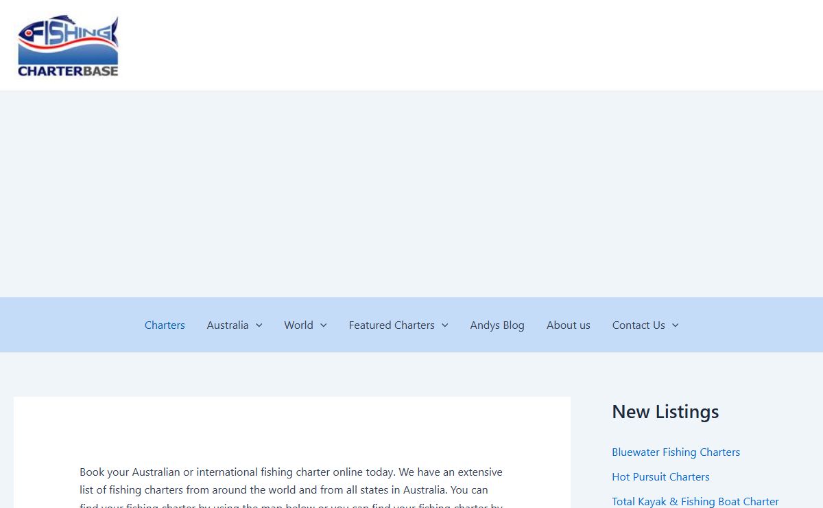 Fishing Charters Base - Australia and Worldwide charters directory