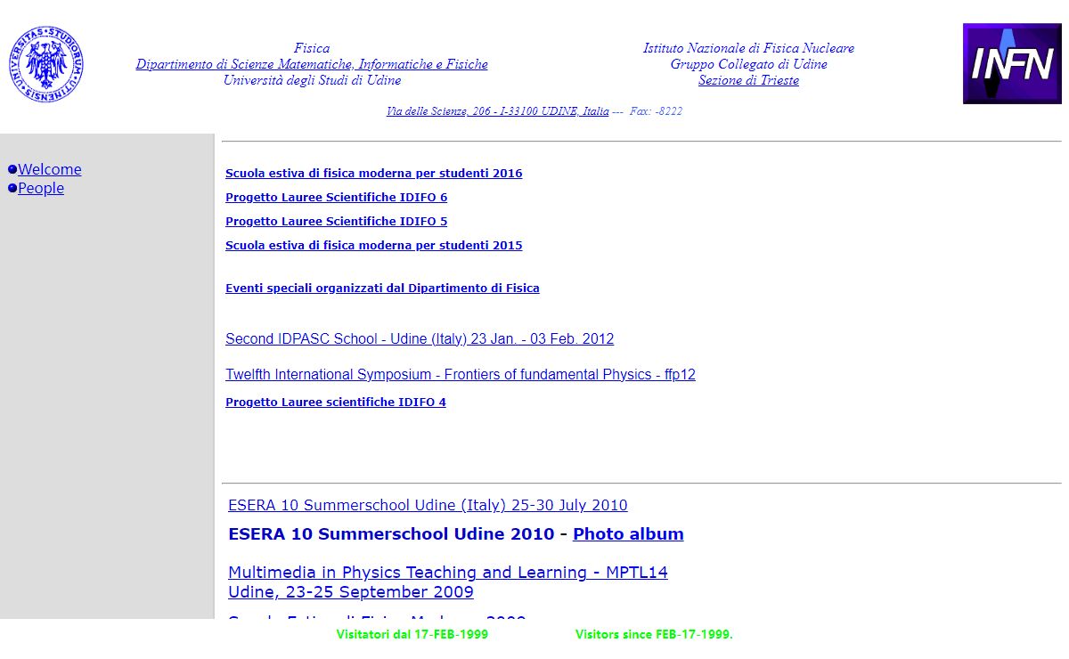Department of Physics, University of Udine, Italy