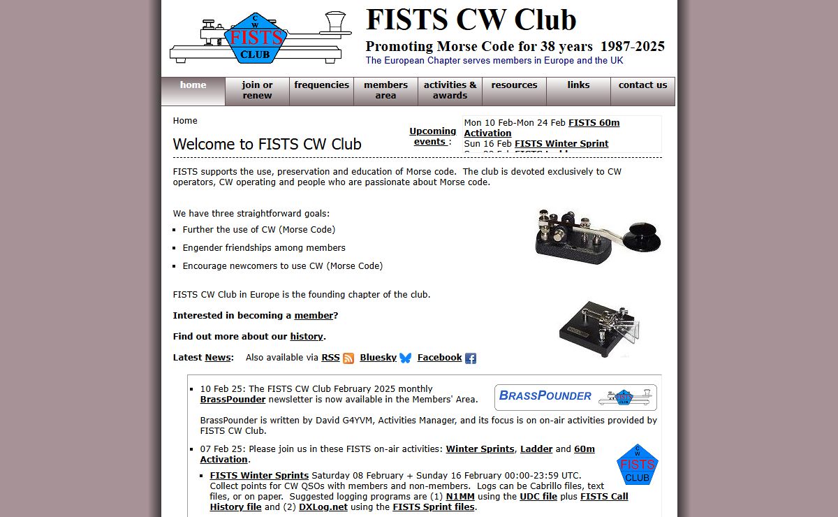 FISTS CW Club - The International Morse Preservation Society