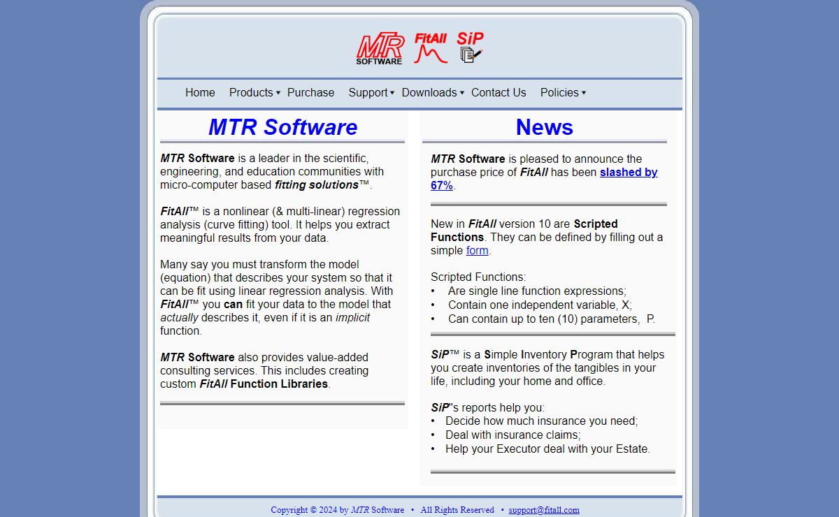 MTR Software Home