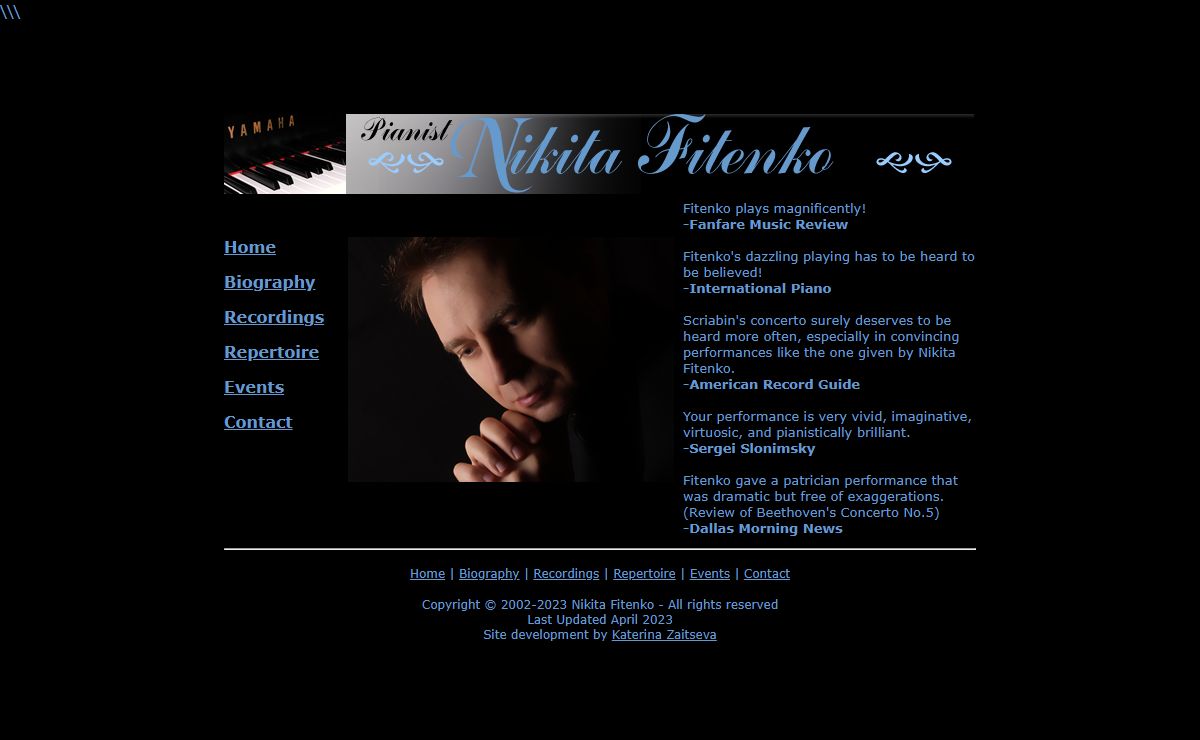 Pianist Nikita Fitenko