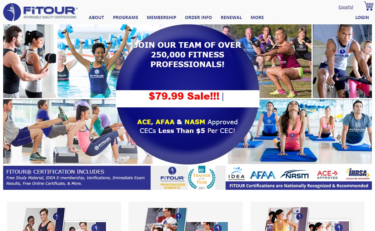 FiTOUR | Nationally recognized certifications and workshops for fitness professionals