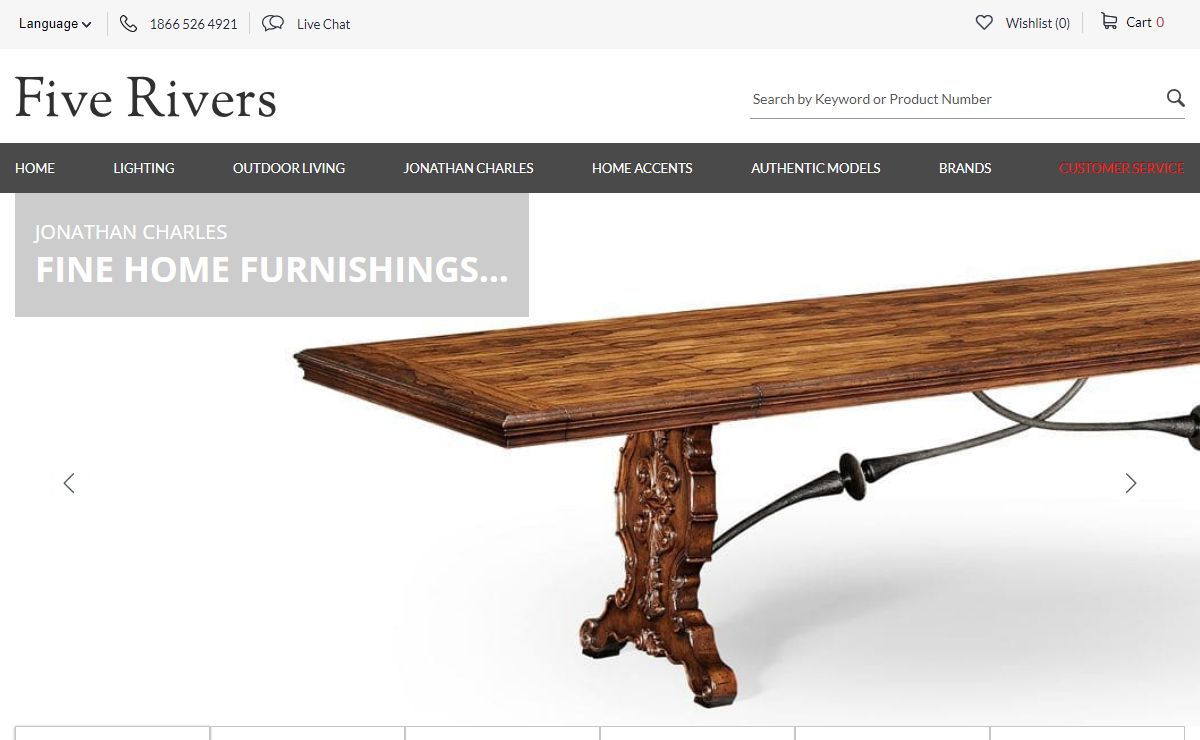 Five Rivers Lighting, Home Furnishings and Patio Furniture