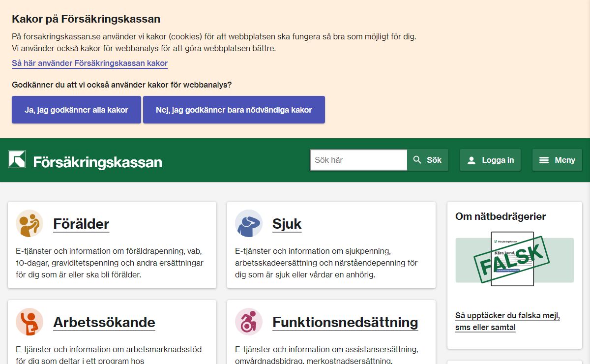 Privatperson - Försäkringskassan