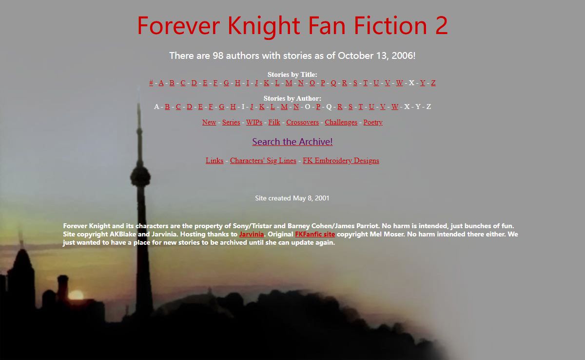Forever Knight Fan Fiction 2