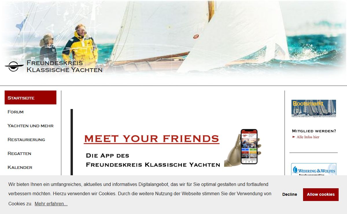 Freundeskreis Klassische Yachten | Startseite
