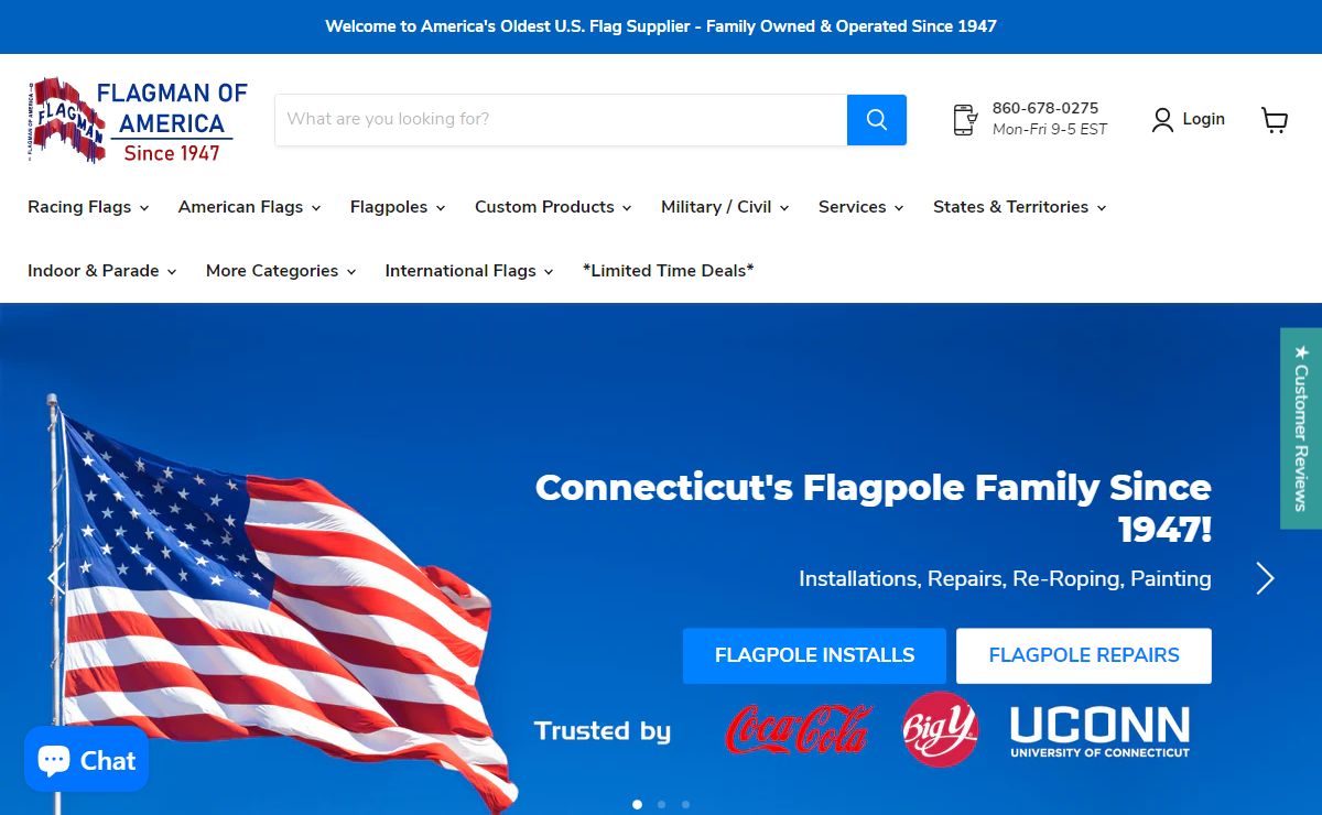 Flagman of America - Shop Racing Flags, American Flags & Flagpoles