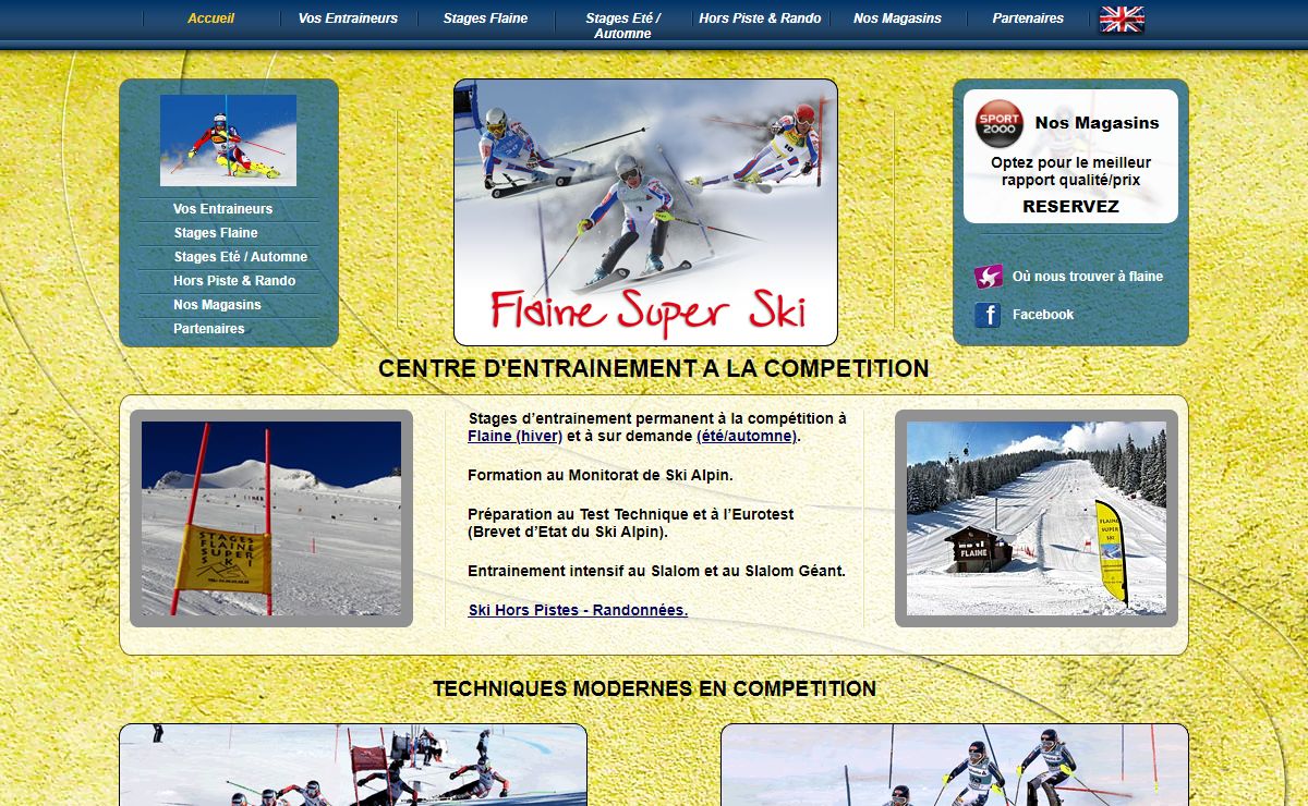 Flaine Super Ski - Stages du ski de haut niveau et competition, formation moniteur de ski, magasin de location de ski et snowboard à Flaine