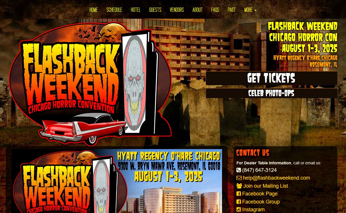 Flashback Weekend Chicago Horror Convention