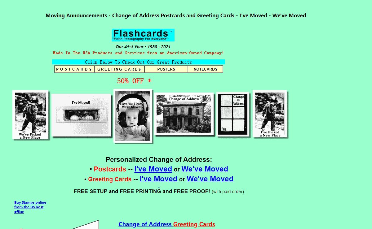 Flashcards Postcards, Posters, Greeting Cards