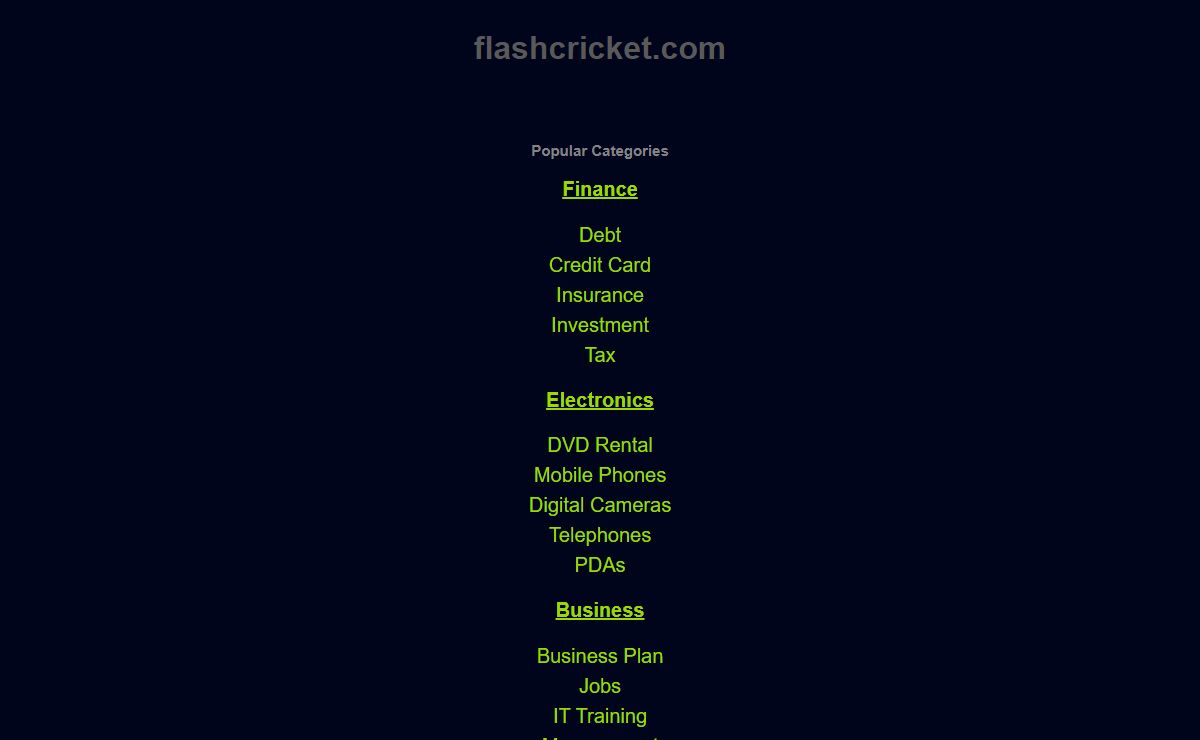 flashcricket.com - This website is for sale! - flashcricket Resources and Information.