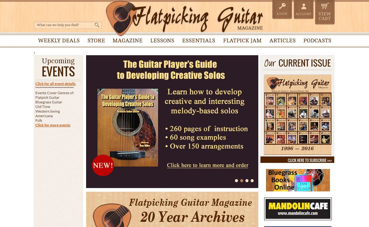 Flatpick.com - Learn to flatpick the guitar and play bluegrass guitar. Improve your flatpicking skills for bluegrass, country, folk, western swing, jazz and americana music.