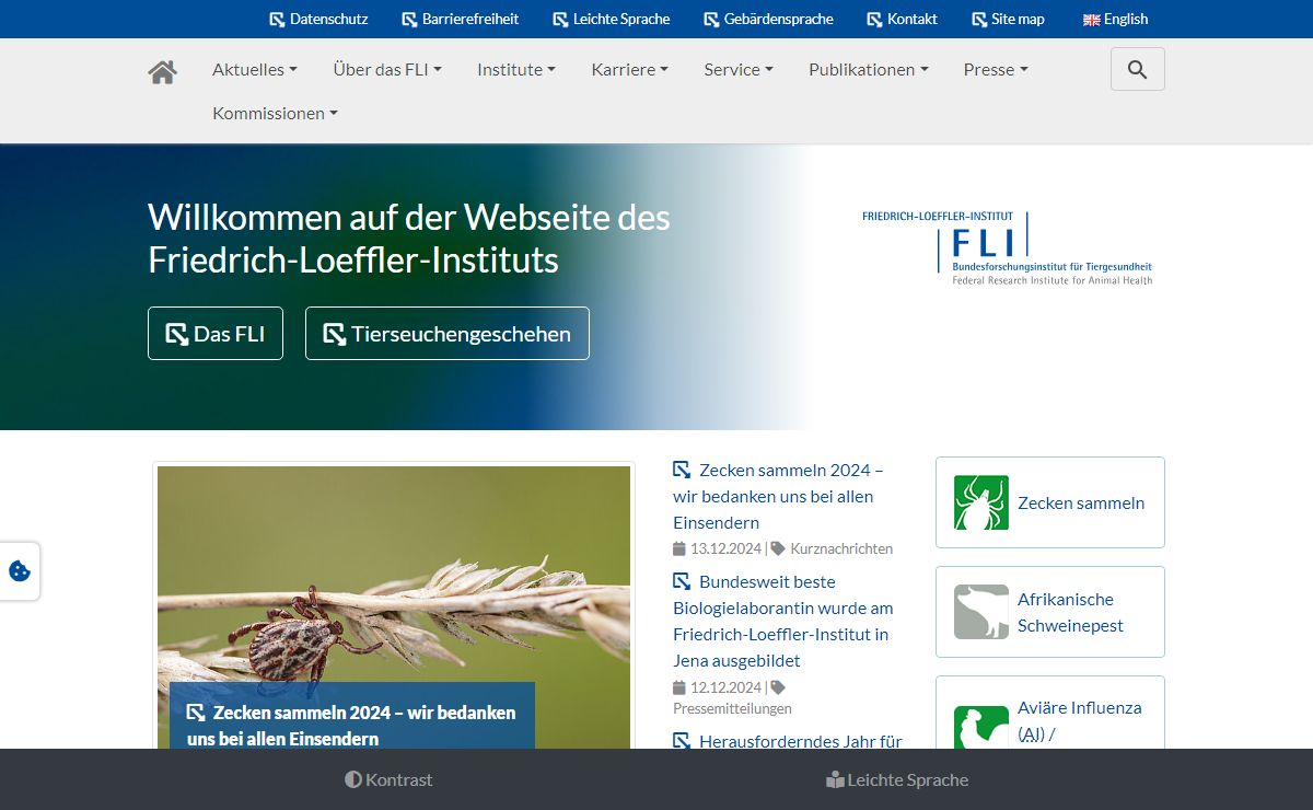 Startseite | Friedrich-Loeffler-Institut