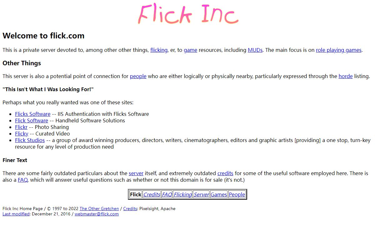 Flick Inc Home Page