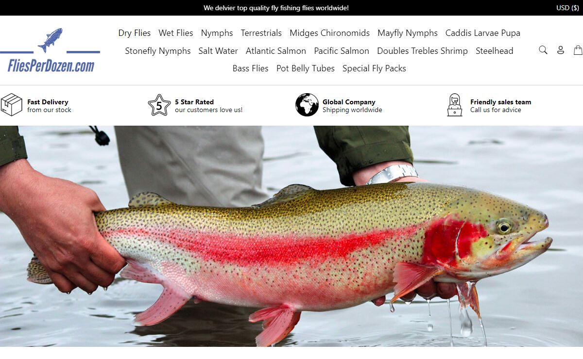 Quality Trout and Salmon Fishing Flies Direct