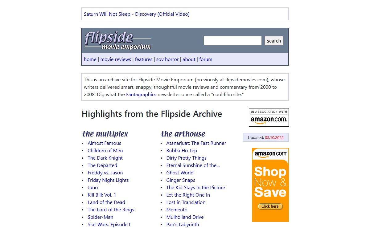 Flipside Movie Emporium: Movie Reviews & Commentary (previously at flipsidemovies.com)
