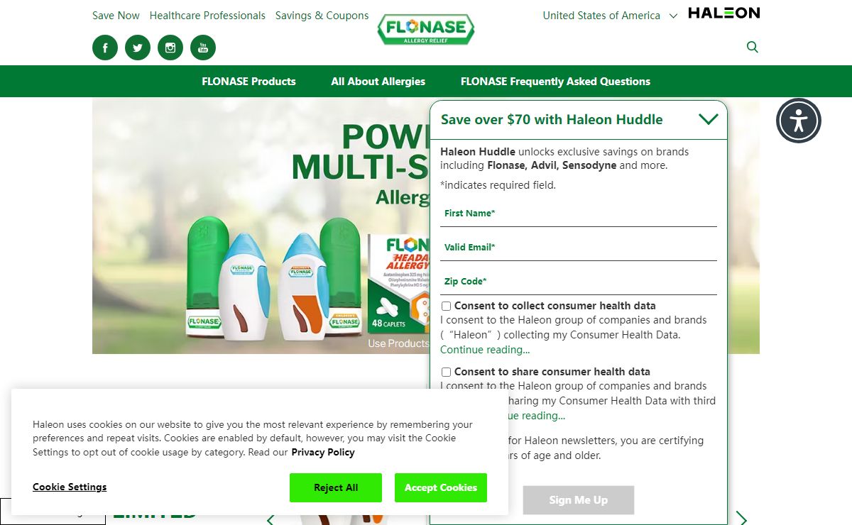 Multi-Symptom Allergy Relief Sprays and Caplets | FLONASE
