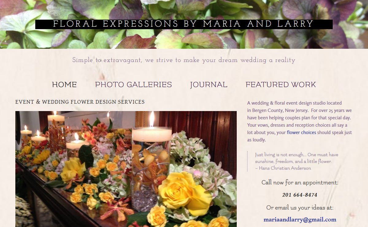 Event & Wedding Flowers in Washington Township, NJ | Floral Expressions by Maria and Larry