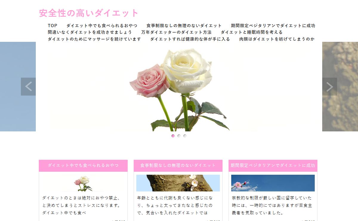 安全性の高いダイエット