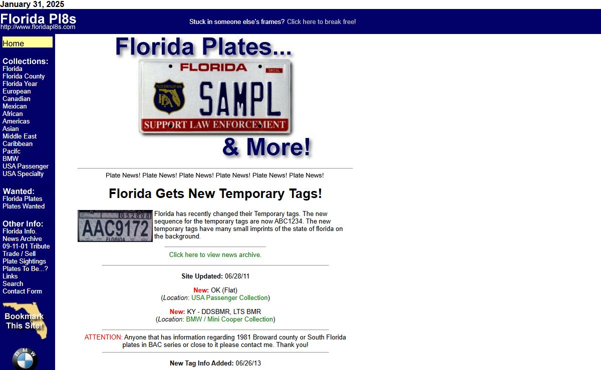 Florida Plates & More!