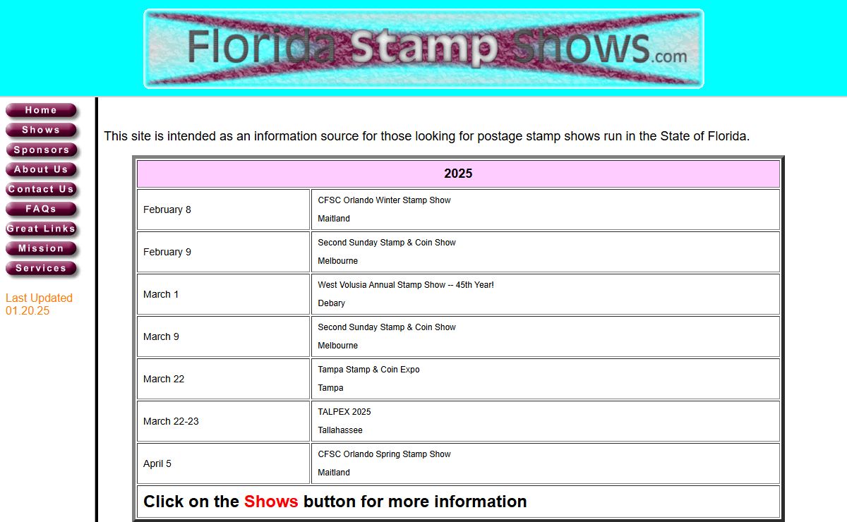 FloridaStampShows.com