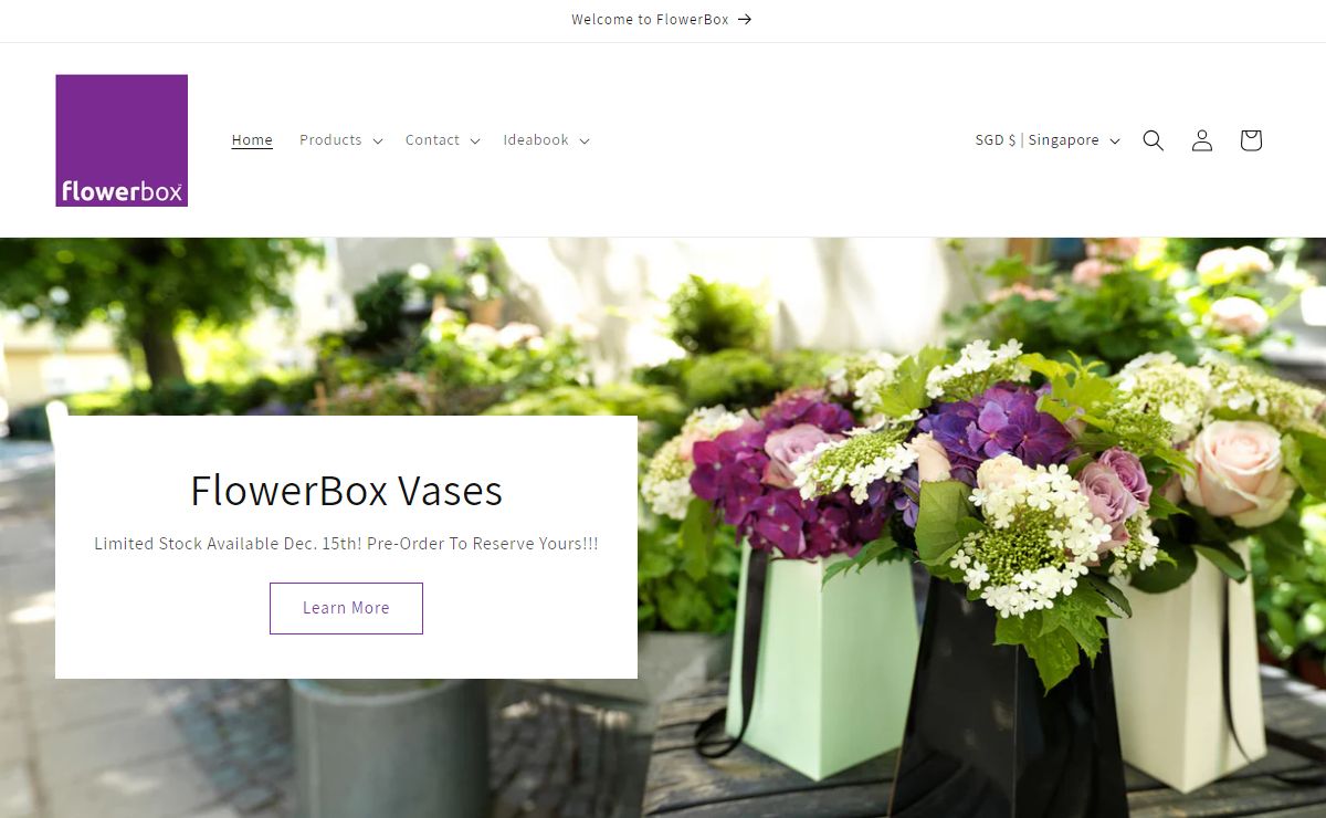 FlowerBox Recyclable Paper Vases for Florists, Grocery Stores, Wedding