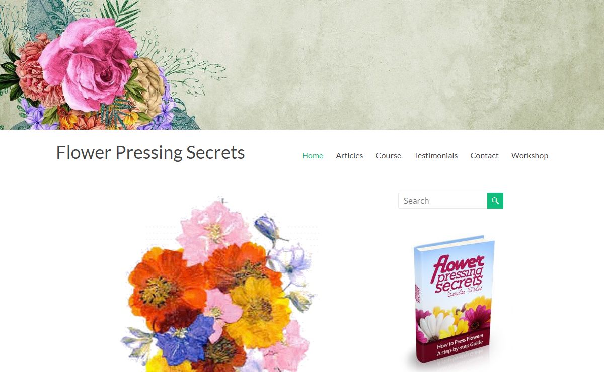 Flower Pressing - A Creative Art using Pressed Flowers