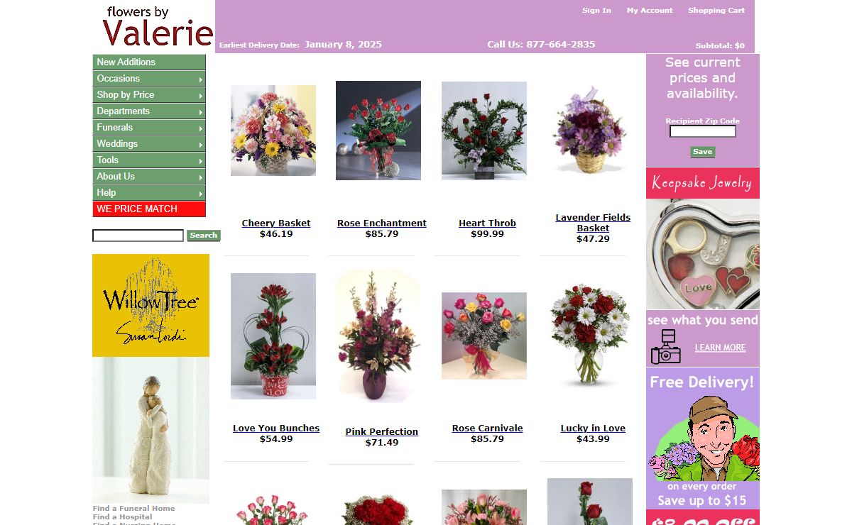Flowers by Valerie - Buy beautiful flowers and get free same day nationwide delivery!!!
