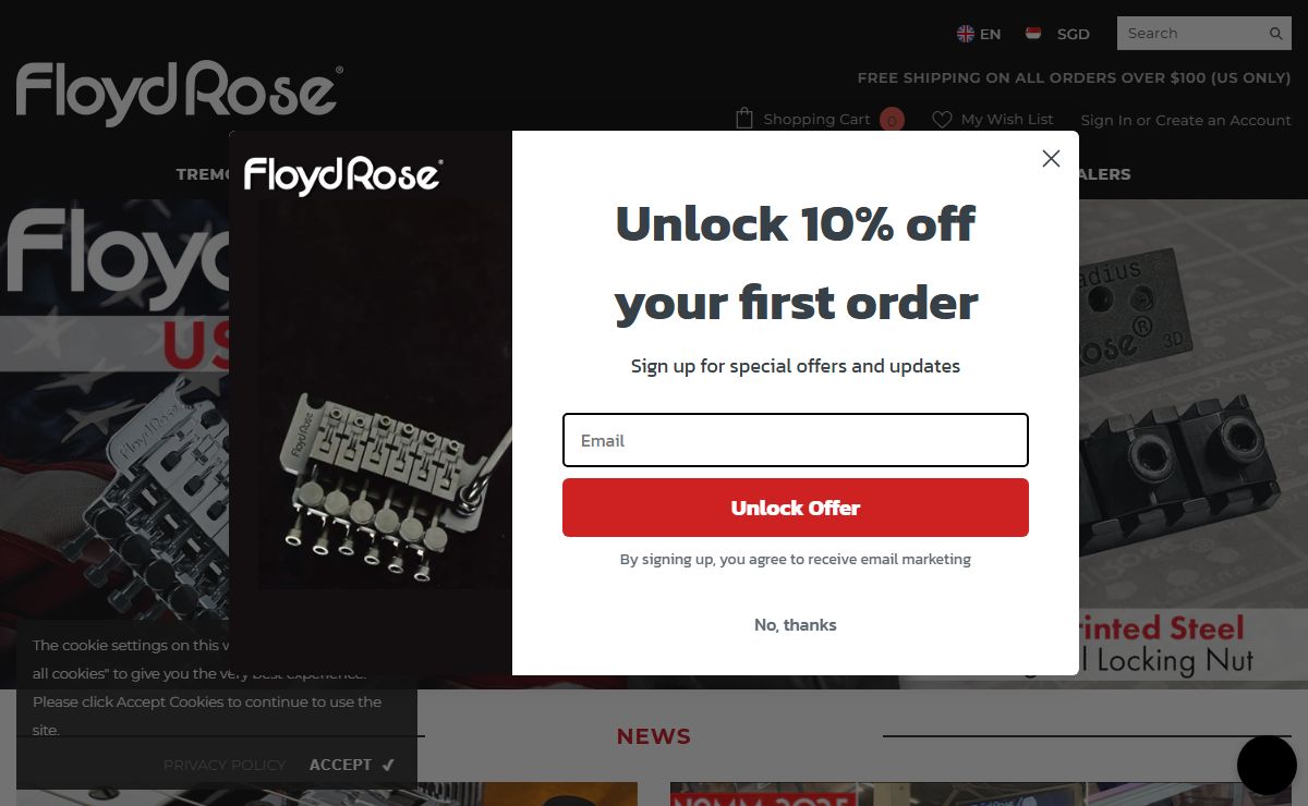 Official Floyd Rose Tremolo Systems