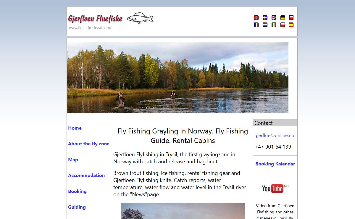 Fly Fishing Grayling in Norway. Fly Fishing Guide. Rental Cabins