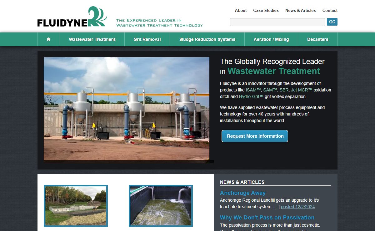 Fluidyne is the Leader In Wastewater Treatment