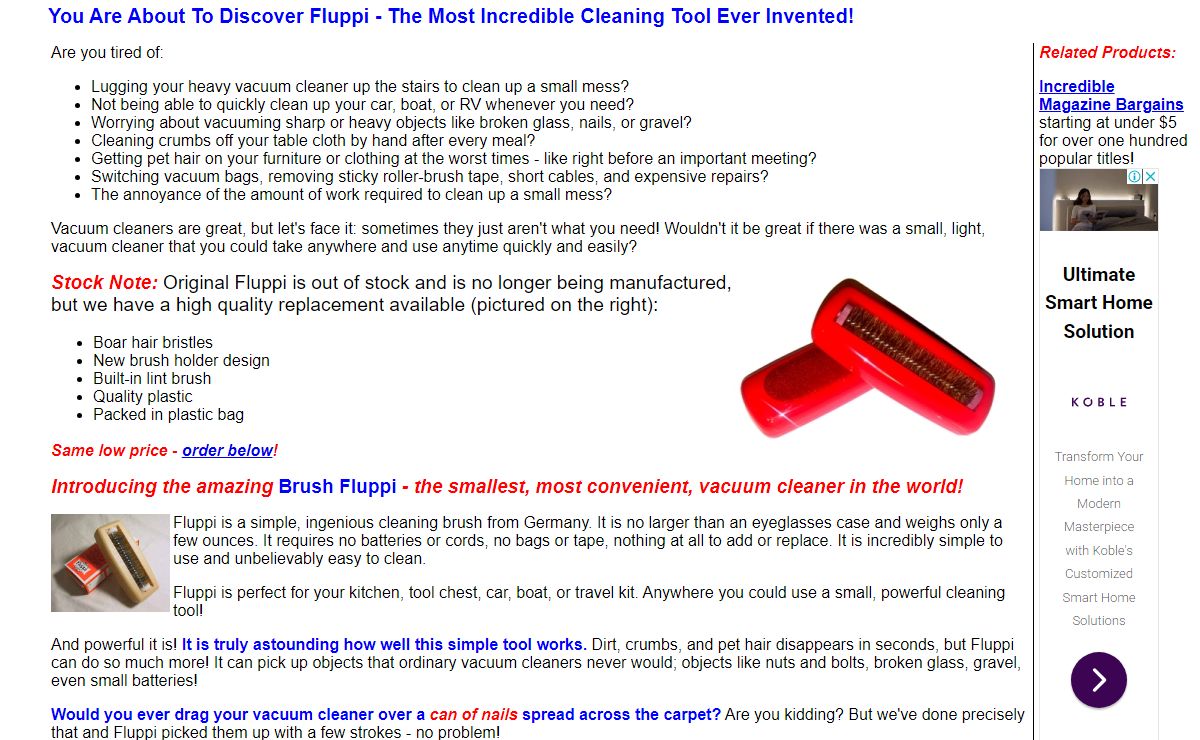 Fluppi USA - The Smallest Vacuum Cleaner In The World!
