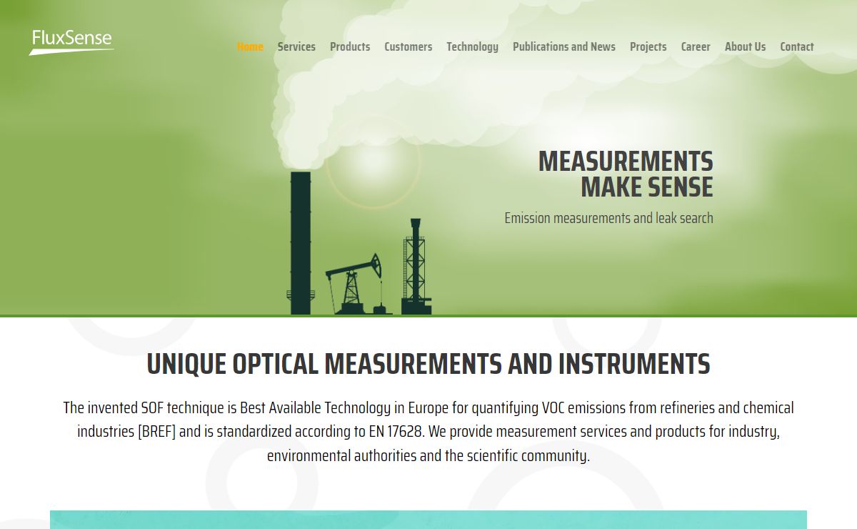 FluxSense – World leader in gaseous emission measurements.