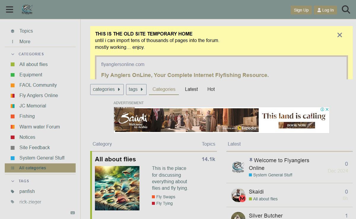 FlyAnglers Online - Fly Fishing resource since 1997