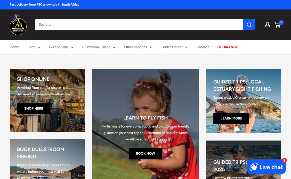 South Africa's Premier Fly Shop and Guiding Outfitter.