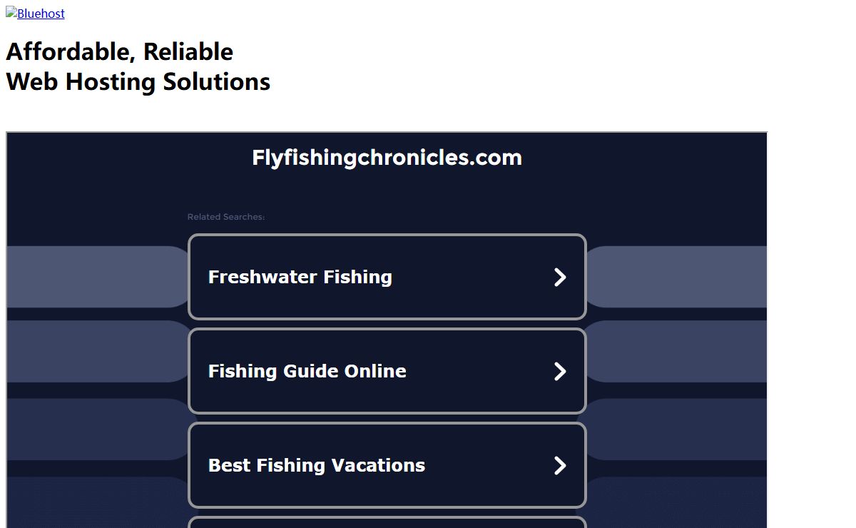 Welcome flyfishingchronicles.com - BlueHost.com