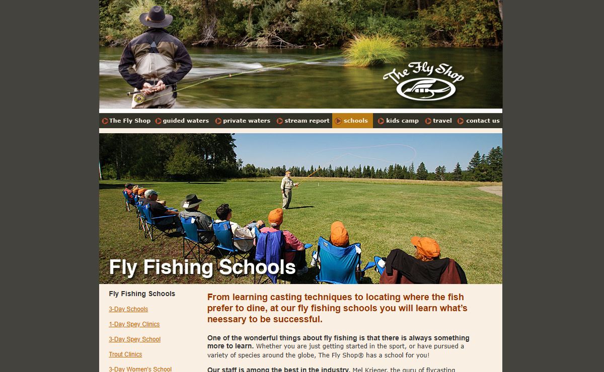 Fly Fishing Schools at The Fly Shop's®