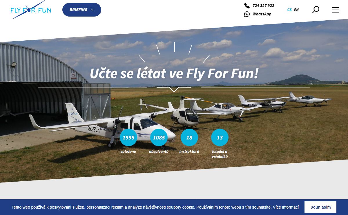 Letecká škola, vyhlídkové lety, pilotem na zkoušku | Fly For Fun