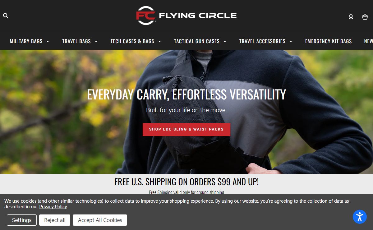 Tactical Backpacks & Military Luggage - Flying Circle Gear