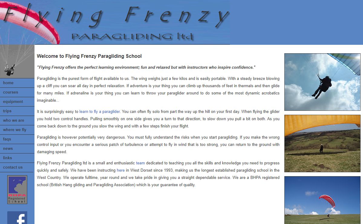 Welcome to Flying Frenzy Paragliding School