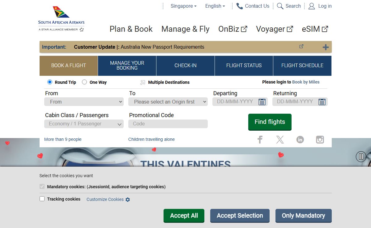 FlySAA South African Airways - South African Airways