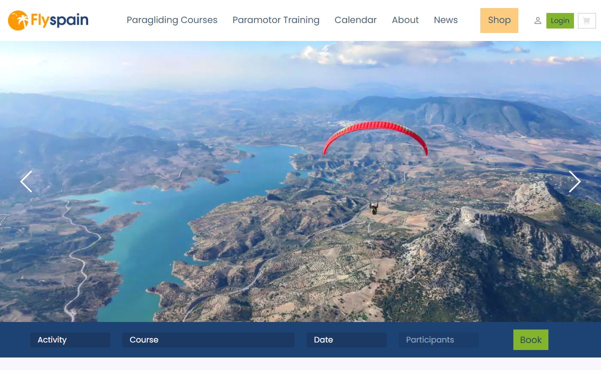 Fly Spain Paragliding Training in Spain | BHPA & IPPI rated School